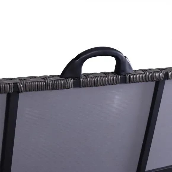 Large Storage Box with Hydraulic Hinges - Charcoal
