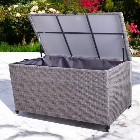 Large Storage Box with Hydraulic Hinges - Charcoal image