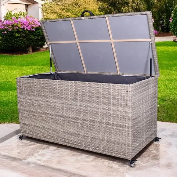 Medium Storage Box with Hydraulic Hinges - Natural