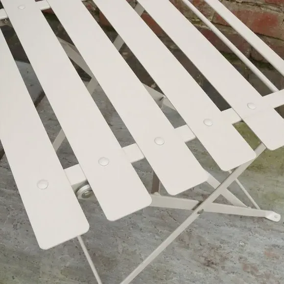 Outdoor Bistro Set with Folding Design - Champagne