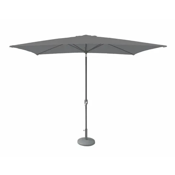 Rectangular Parasol with Crank & Tilt - Grey