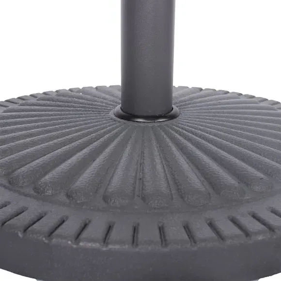 Round Parasol Base 14kg - Charcoal, Poly Resin