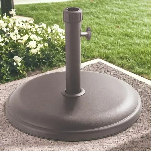 Round Parasol Base 16kg - Grey, Metal