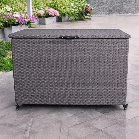 Small Storage Box with Hydraulic Hinges - Charcoal