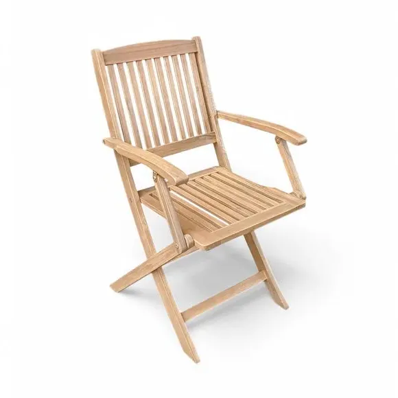 Square Folding Bistro Set - Light Wood