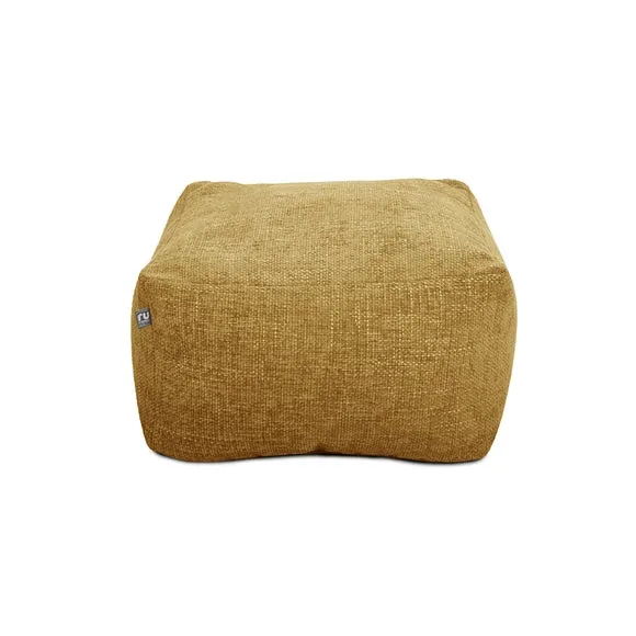 Bean Bag Ottoman with Removable Cover - Yellow