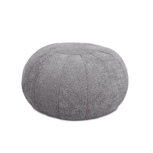 Bean Bag Pouffe with Washable Cover - Grey