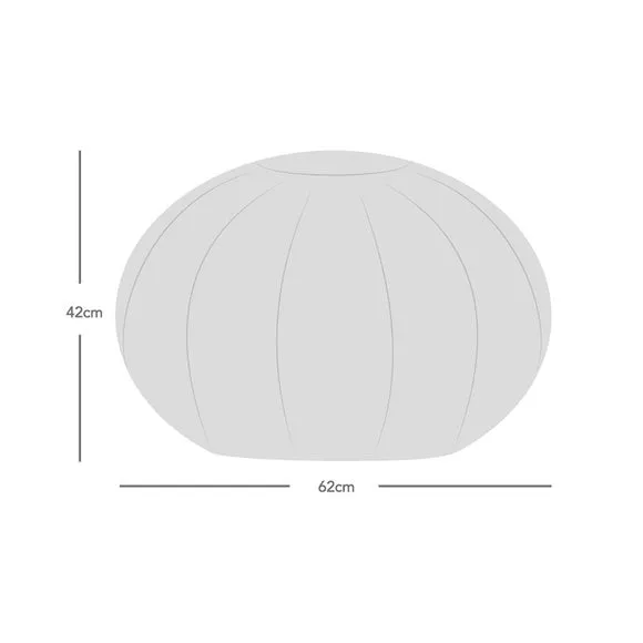Bean Bag Pouffe with Washable Cover - Natural