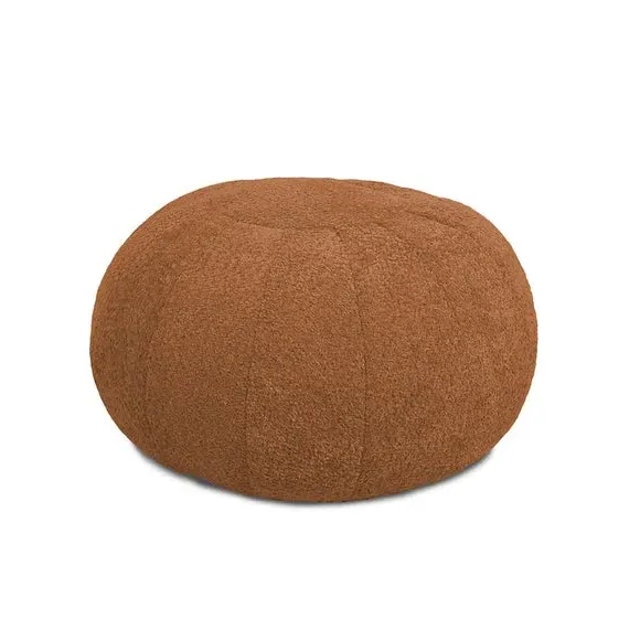 Bean Bag Pouffe with Washable Cover - Orange