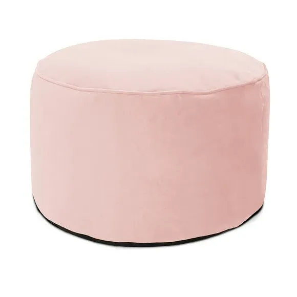 Bean Bag Pouffe with Washable Cover - Pink, Velvet