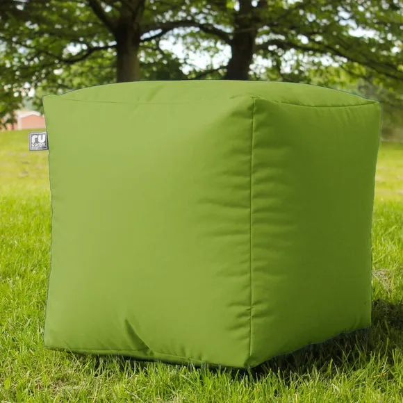 Cube Bean Bag Indoor Outdoor - Olive, Fabric