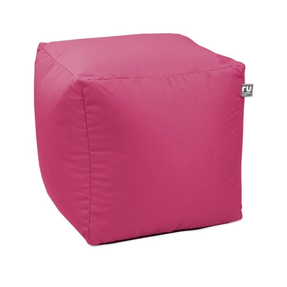 Cube Bean Bag Indoor Outdoor - Pink, Fabric