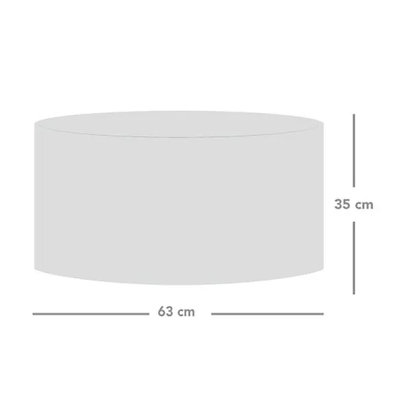 Drum Bean Bag Pouffe with Cover - Natural, Fabric