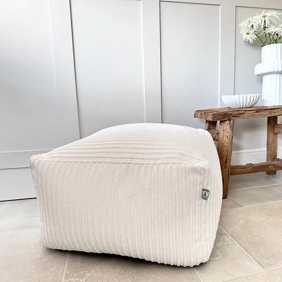 Jumbo Bean Bag with Washable Cover - Natural, Cord