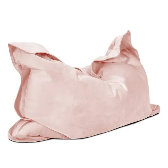 Junior Bean Bag with Washable Cover - Pink, Velvet