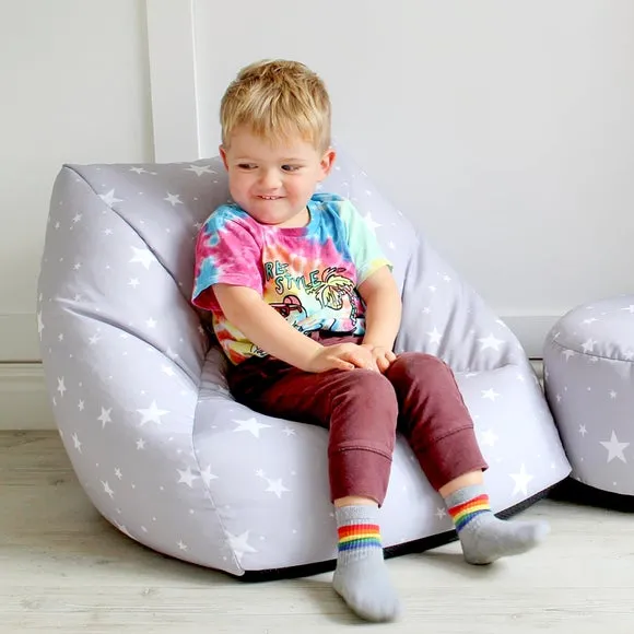 Kids Bean Bag Chair with Stars - Multicolor