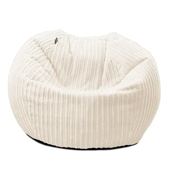 Kids Slouch Bean Bag - Natural, Jumbo Cord