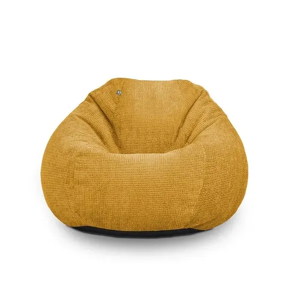 Kids Slouch Bean Bag with Waffle Texture - Yellow