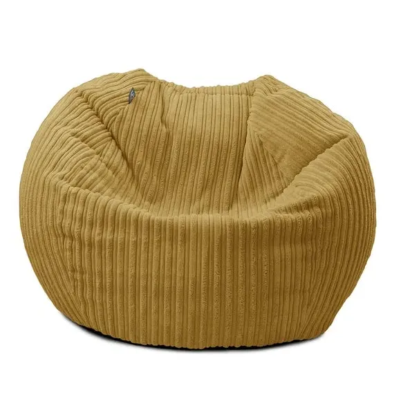 Kids Slouch Bean Bag - Yellow, Jumbo Cord