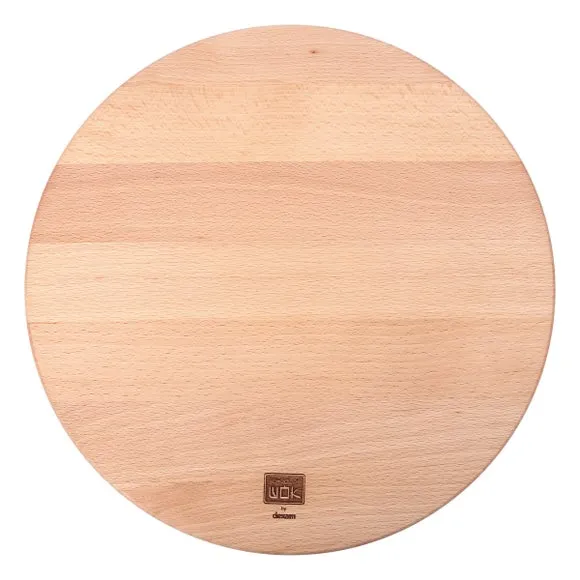 Round Chopping Board with Hand Holds - Natural, Beech
