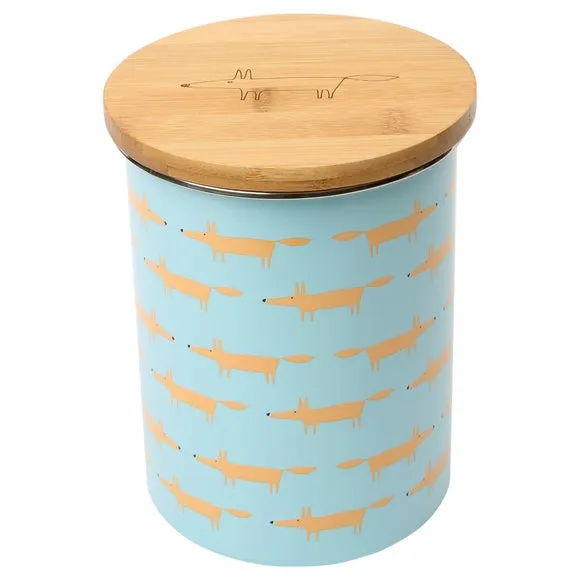 Biscuit Storage Jar with Airtight Seal - Blue image