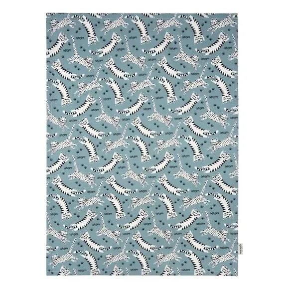 Set of 2 Tea Towels - Blue, Cotton