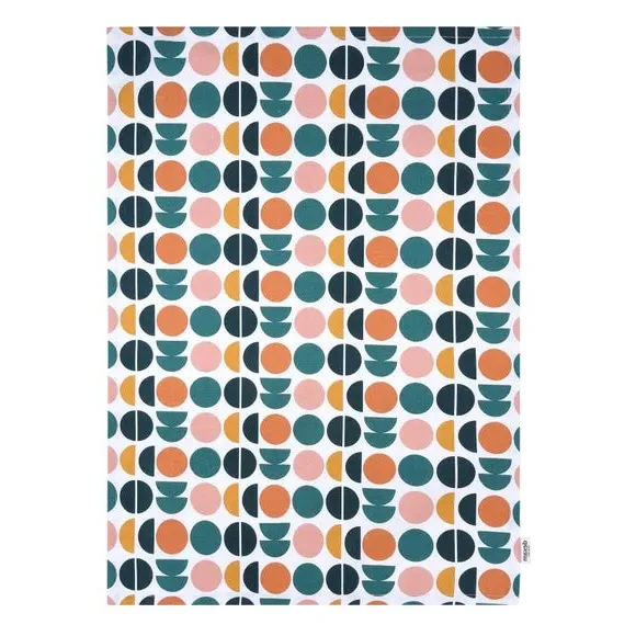 Set of 2 Tea Towels with Hanging Loop - Teal, Cotton