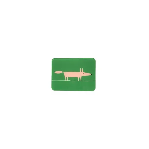 Worktop Saver with Fox Design - Green, Glass