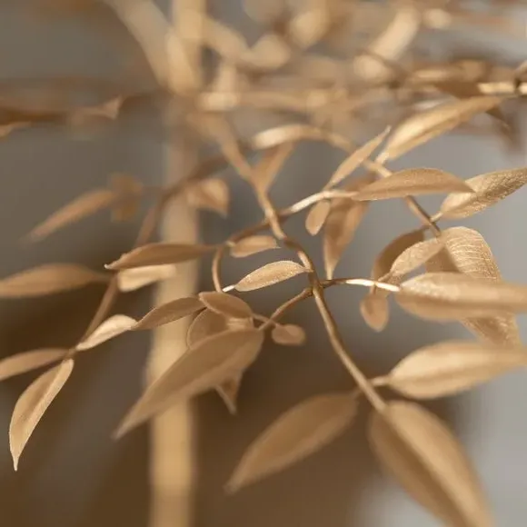 100cm Artificial Tree in Pot - Gold, Nandina