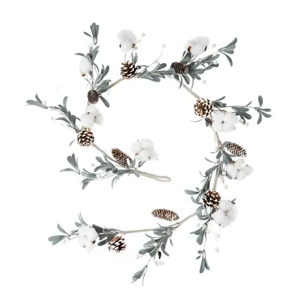 150cm Artificial Mistletoe Garland - Green