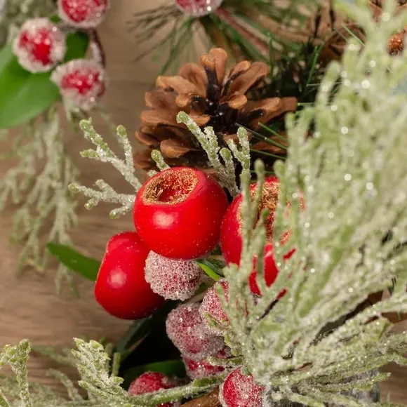 152cm Berry & Eucalyptus Garland - Green, Artificial