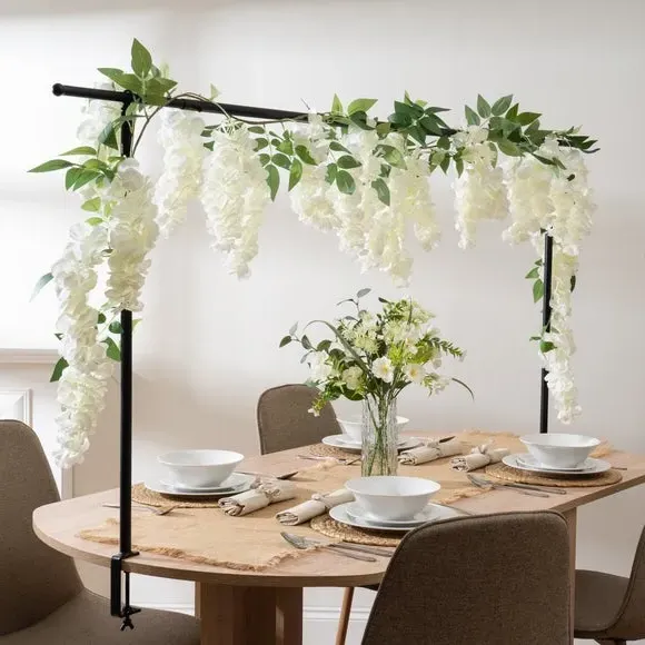 170cm Wisteria Garland - White, Artificial image