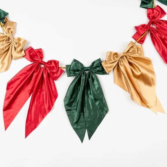180cm Bow Garland - Multicoloured, Satin
