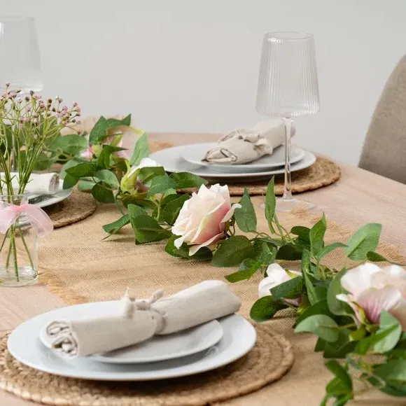 200cm Rose & Bud Garland - Pink, Artificial image