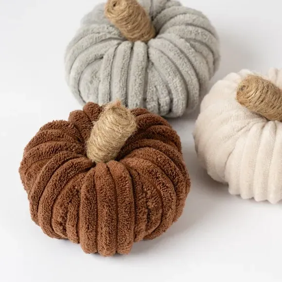 3-Piece Pumpkin Set - Brown, Cord