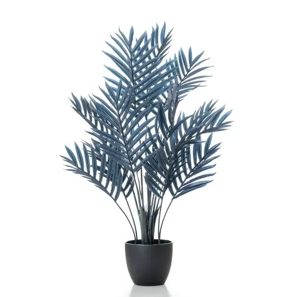 Artificial Areca Palm Tree - Navy, Faux Foliage