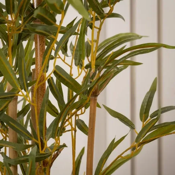 Artificial Bamboo Tree - Green, Black Pot