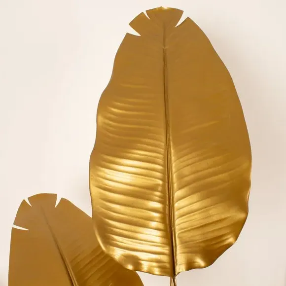 Artificial Banana Palm Tree - Gold, Plastic