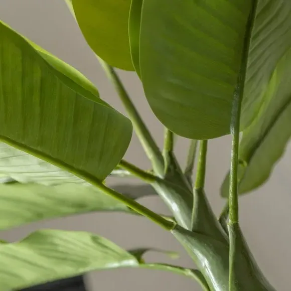 Artificial Banana Tree with Pot - Green, Plastic