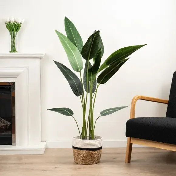 Artificial Bird of Paradise Tree - Green, Plastic image
