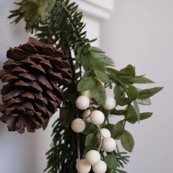 Artificial Christmas Garland - Green, Mixed Foliage