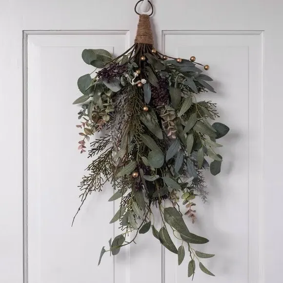 Artificial Eucalyptus Door Swag - Green image