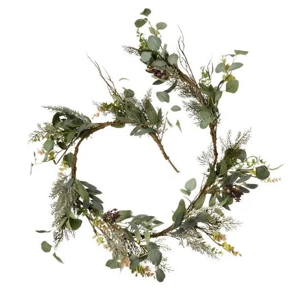 Artificial Eucalyptus Garland - Green