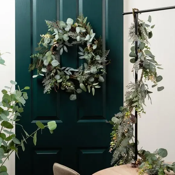 Artificial Eucalyptus Garland - Green