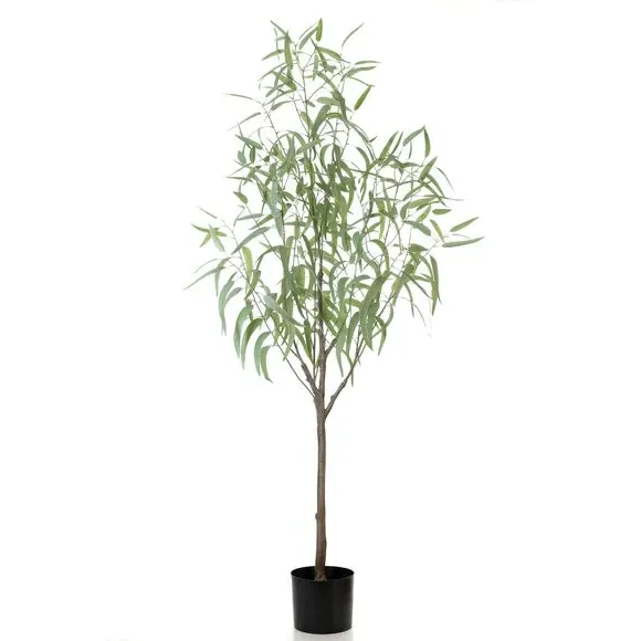 Artificial Eucalyptus Tree - Green, Faux Foliage