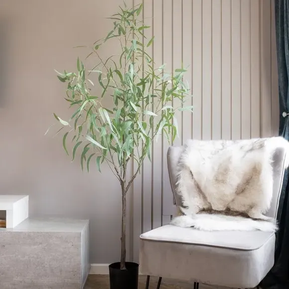 Artificial Eucalyptus Tree - Green, Faux Foliage image