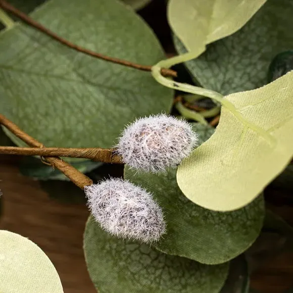 Artificial Eucalyptus Wreath - Green