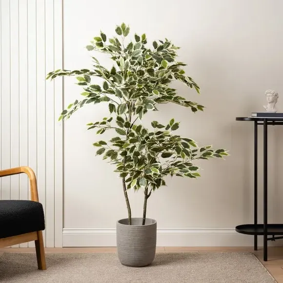 Artificial Ficus Tree with Pot - Green, Plastic image