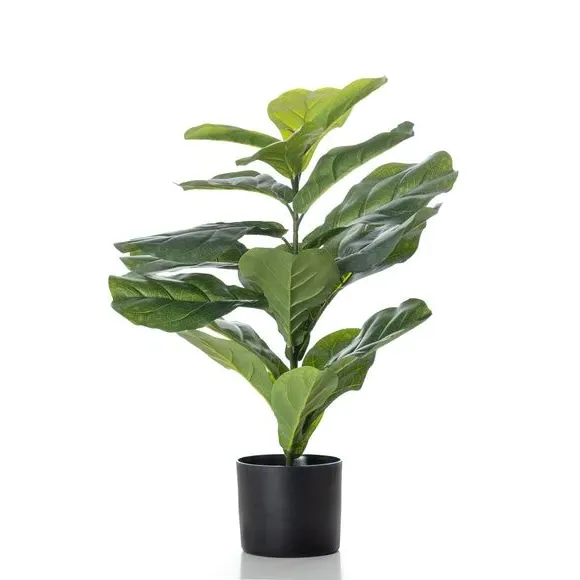 Artificial Fiddleleaf Fig Plant - Green, Faux