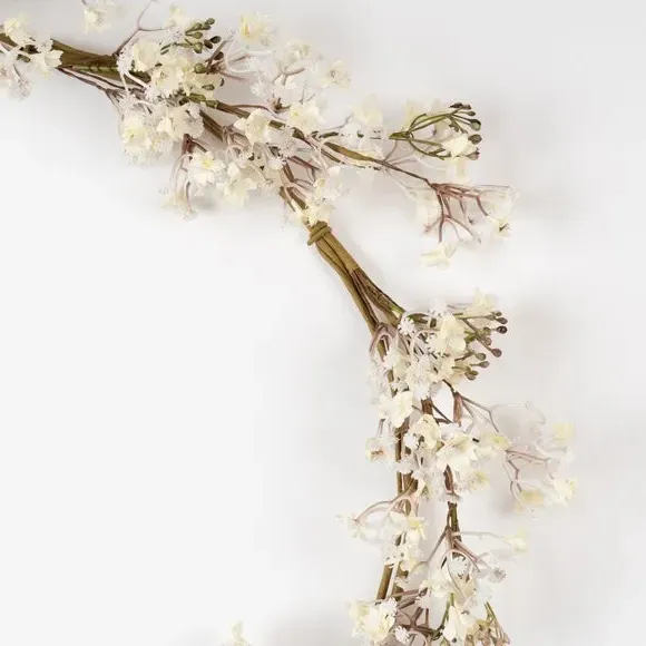 Artificial Gypsophila Garland - White